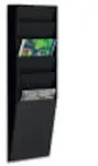Paperflow Wand-Sortiertafel V 6F A4V1X6.01 DIN A4 schwarz