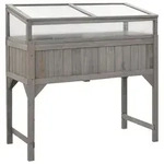 vidaXL Hochbeet mit Gew&auml;chshaus 110x54x120 cm Massivholz Tanne