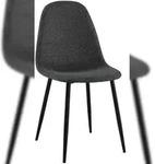 CLP Esszimmerstuhl Napier schwarz/Stoff