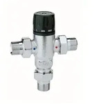 Caleffi Brauchwassermischer 3/4 Zoll Mischbatterie Thermomischer Verbr&uuml;hschutz