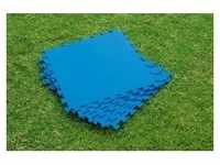 Schaumstoffmatte für Gartenschwimmbecken Blau 9 Stk. 50x50cm BESTWAY