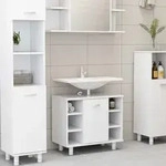 vidaXL Badezimmerschrank Wei&szlig; 60x32x53,5 cm Holzwerkstoff