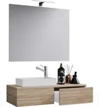 VCM Badm&ouml;bel Waschtisch Gudas Sonoma-Eiche (S&auml;gerau) H. 70 x 85 x T. 35 cm