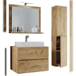 VCM Badm&ouml;bel Waschtisch Lendas Honig-Eiche H. 150 x B. 93 x T. 51 cm