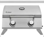 tepro, Tischgasgrill Chicago, Edelstahl, mit 2 Drehreglern