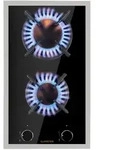 Klarstein Goldflame Domino Prime Gaskochfeld 2-flammig Messing-Brenner...