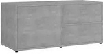 vidaXL TV-Schrank Betongrau 80x34x36 cm Holzwerkstoff