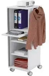 ROCADA 4036 Caddy Hotdesk Basic Regal mit Regalb&ouml;den, grau, grau