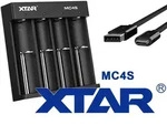 Xtar Schnell-Ladeger&auml;t f&uuml;r 1-4 St&uuml;ck Li-Ion und Ni/MH Akkus, Ladeger&auml;t mit