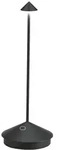 Pina Pro LED-Tischleuchte Matt Black wiederaufladbar und dimmbar kabellos Zafferano