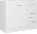 vidaXL Waschbeckenunterschrank Wei&szlig; 63x30x54 cm Holzwerkstoff