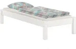 Erst-Holz Weisses Futonbett ohne Kopfteil Kiefer massiv 90x200 Bettgestell ohne