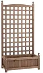 Outsunny - Hochbeet - 64L x 28B x 120H cm - dunkelbraun
