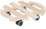 WAGNER Pflanzenroller PALETTI &Oslash; 35 x 8 cm, f&uuml;r den Innenbereich, Buchenholz, natur,