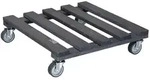 WAGNER Pflanzenroller PALETTI 38 x 38 x 9,5 cm, au&szlig;en&innen, Holz, anthrazit,