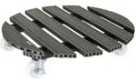 WAGNER Pflanzenroller WPC &Oslash; 50 x 11 cm, f&uuml;r au&szlig;en & innen, anthrazit, wetterfest,