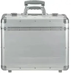 Alumaxx Pilotenkoffer Trolley Business Koffer Aktenkoffer Rollen silber 45162