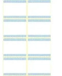 AVERY Tiefk&uuml;hl-Etiketten, Papier, blauer Rahmen, wei&szlig;, blau, 40 Aufkleber