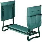 Relaxdays Kniebank, weiches Kniekissen, 2 Taschen, klappbar, Kniehilfe Gartenarbeit,