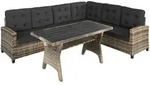 tectake Rattan Lounge Catania Natur
