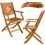 Casaria 4er Set Gartenstuhl Sydney FSC&reg;-zertifiziertes Akazienholz