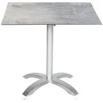 acamp Acaplan HPL Tisch 80x80 cm platin/cemento grigio