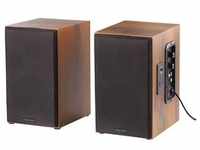 auvisio MSS-90.usb Lautsprecher Holz Gehäuse Aktiver Stereo-Regallautsprecher