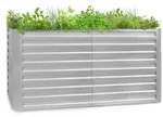 Blumfeldt High Grow Straight Hochbeet 200x90x100cm 1800l Stahl Silber