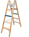 Iller Leiter Geis&Knoblauch Holz Stufen Stehleiter 2107-7