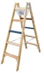 Iller Leiter Geis&Knoblauch Holz Stufen Stehleiter 2108-7
