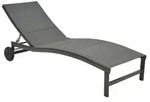 Merxx San Marino Komfortliege, Aluminium/Textil, silber/grau