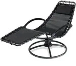 CASARIA&reg; Sonnenliege Wetterfest Liegestuhl mit Armlehne Schaukelliege Wohnzimmer