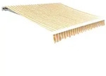vidaXL Markisenbespannung Canvas Sonnenblumengelb & Wei&szlig; 3x2,5 m