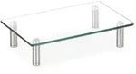 Relaxdays Bildschirmst&auml;nder Glas, TV Aufsatz, Notebookst&auml;nder h&ouml;henverstellbar 9 -