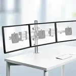Novus Mehrplatzset TSS Trio Monitor Tischhalterung f&uuml;r 3 Monitore...