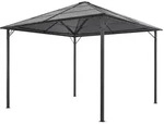 vidaXL Gartenpavillon mit Dach Aluminium 3&times;3 m Anthrazit