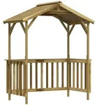 vidaXL Grillpavillon Kiefernholz Impr&auml;gniert 163,5x93x210 cm