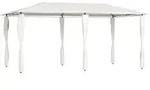 vidaXL Pavillon mit Pfostenabdeckungen 3x6x2,6 m Creme 160 g/m2