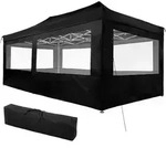 tectake Faltbarer Garten Pavillon 3x6m mit 4 Seitenteilen 600 x 300 x 310 cm...