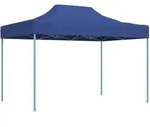 vidaXL Profi-Partyzelt Faltbar 3x4 m Stahl Blau