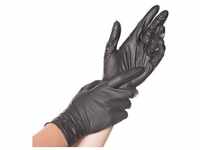 Handschuhe Nitril, puderfrei, Gr. L, 100 Stk., schwarz