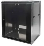 Intellinet 19" Wandverteiler, 6 HE, 370 (H) x 570 (B) x 450 (T) mm, Flatpack, schwarz