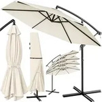 Kingsleeve Sonnenschirm &Oslash; 330cm mit UV-Schutz 80+ Schutzh&uuml;lle Kurbel Ampelschirm