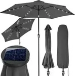 Kingsleeve Sonnenschirm 300 cm mit LED Beleuchtung UV Schutz 80+ Schutzh&uuml;lle 