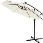 Kingsleeve Sonnenschirm 350 cm LED Beleuchtung UV Schutz 80+ Schutzh&uuml;lle Solar