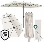 Kingsleeve Doppelsonnenschirm XXL 4,6m UV Schutz 80+ Schutzh&uuml;lle Doppelschirm
