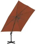 vidaXL Ampelschirm mit Aluminium-Mast Terrakotta-Rot 400x300 cm
