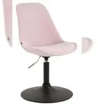 CLP Esszimmerstuhl Maverick Samt pink/schwarz