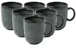 like. by Villeroy & Boch Lave gris Becher mit Henkel 400 ml 6er Set