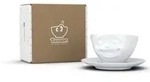Tasse Lachend wei&szlig; - 200 ml - FIFTYEIGHT Kaffeetasse - Dekor Wei&szlig; - 1 St&uuml;ck